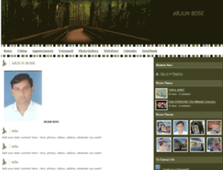 arjunbose.webs.com screenshot