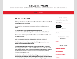 arjunshivaram.wordpress.com screenshot