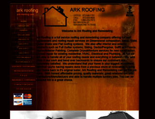 ark-roofing.com screenshot