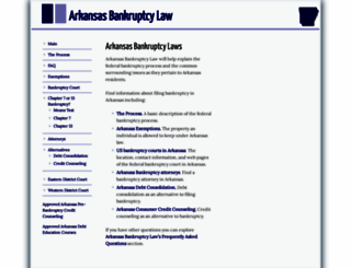 arkansasbankruptcy.com screenshot