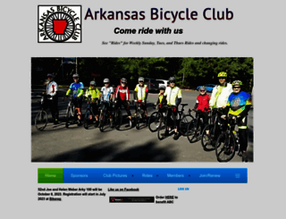 arkansasbicycleclub.wildapricot.org screenshot