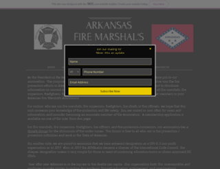 arkansasfiremarshals.org screenshot