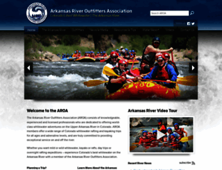 arkansasriveroutfitters.org screenshot