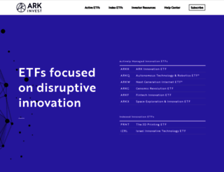 arkfunds.com screenshot