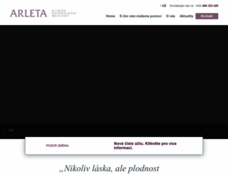 arleta.cz screenshot