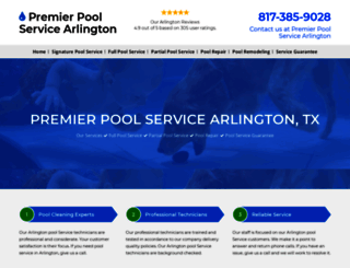 arlington-poolservice.com screenshot