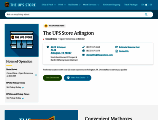 arlington-tx-2091.theupsstorelocal.com screenshot