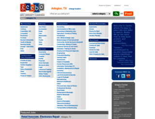 arlington-tx.geebo.com screenshot