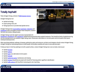 arlingtonpaving.com screenshot