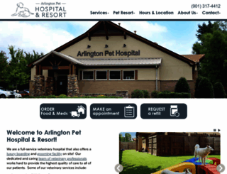 arlingtonpethospital.com screenshot