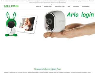 arlo-login.com screenshot