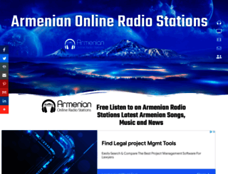 arm-radio.com screenshot