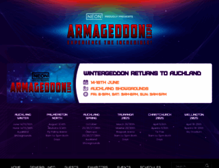 armageddonexpo.com screenshot