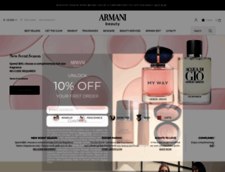armanibeauty.com screenshot