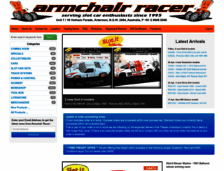 armchairracer.com.au screenshot