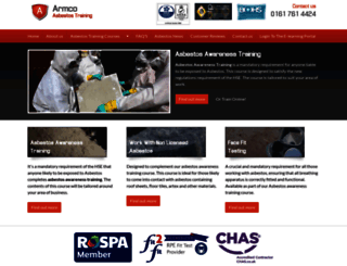 armcoasbestostraining.co.uk screenshot