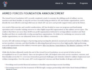 armedforcesfoundation.org screenshot