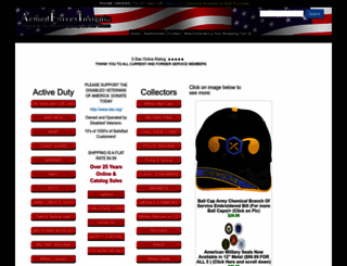 armedforcesinsignia.com screenshot