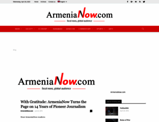 armenianow.com screenshot