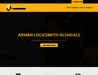 armenlocksmithglendale.com screenshot