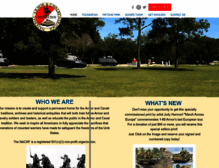 armorcavalryheritagefoundation.org screenshot