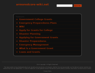 armoredcore-wiki.net screenshot
