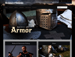 armourandswords.com screenshot