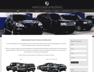 armouredshielding.com screenshot