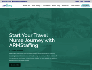 armstaffing.com screenshot