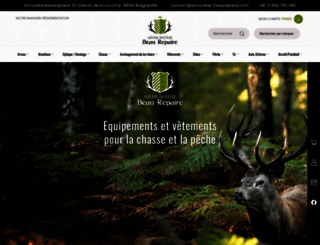 armurerie-beaurepaire.com screenshot