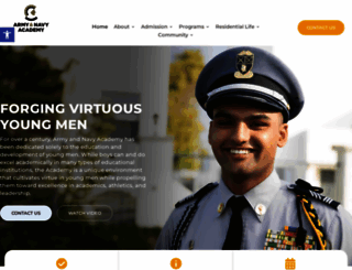 armyandnavyacademy.org screenshot