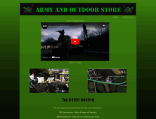 armyandoutdoorstore.co.uk screenshot