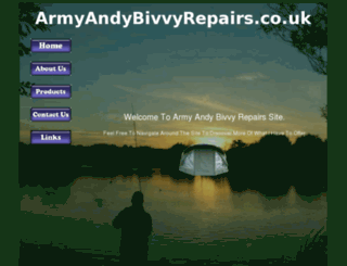 armyandybivvyrepairs.co.uk screenshot