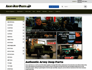 armyjeepparts.com screenshot