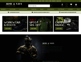 armynavystores.co.uk screenshot