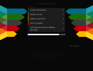 armysurplusireland.com screenshot