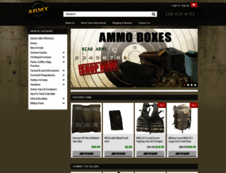 armysurpluswarehouse.com screenshot