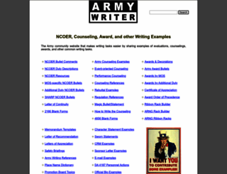 armywriter.com screenshot
