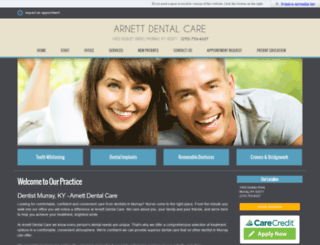 arnettdentalcare.com screenshot