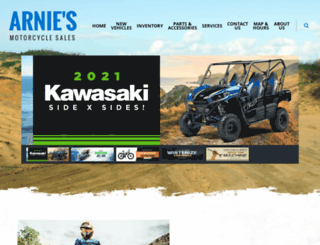 arniesmotorcyclesales.com screenshot