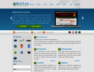 arniontechnologies.com screenshot