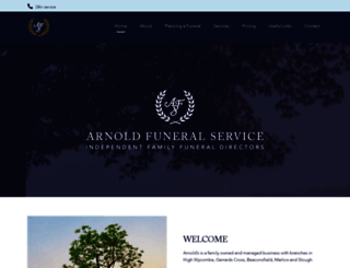 arnold-funerals.co.uk screenshot