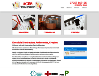arnoldconstructionelectricalservices.co.uk screenshot