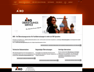 aro-uebersetzungsservice.de screenshot