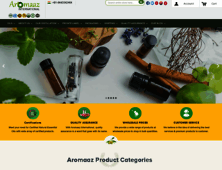 aromaazinternational.com screenshot