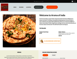 aromaofindia.com.au screenshot