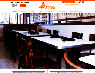 aromarestaurant.com screenshot