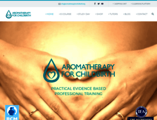 aromatherapyforchildbirth.org screenshot