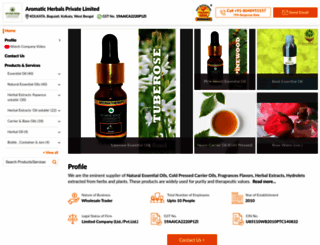 aromaticindia.com screenshot