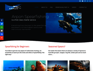 arponspearfishing.com screenshot